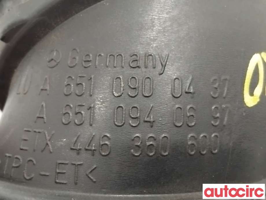 Luftslange innsug til Mercedes E-Klasse 2013-2016 (Fase 2) (W212) (W212) (MERCEDES|A6510900437|)