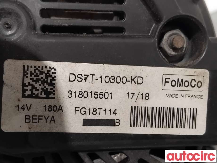 Dynamo til Ford Mondeo 2014-2019 (Type V, Fase 1)  (FORD|2380382|FG18T114|DS7T-10300-KD)
