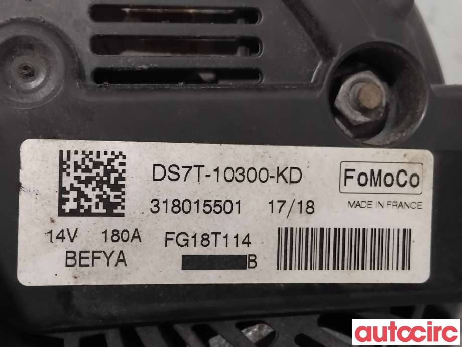 Dynamo til Ford Mondeo 2014-2019 (Type V, Fase 1)  (FORD|2380382|FG18T114|DS7T-10300-KD)