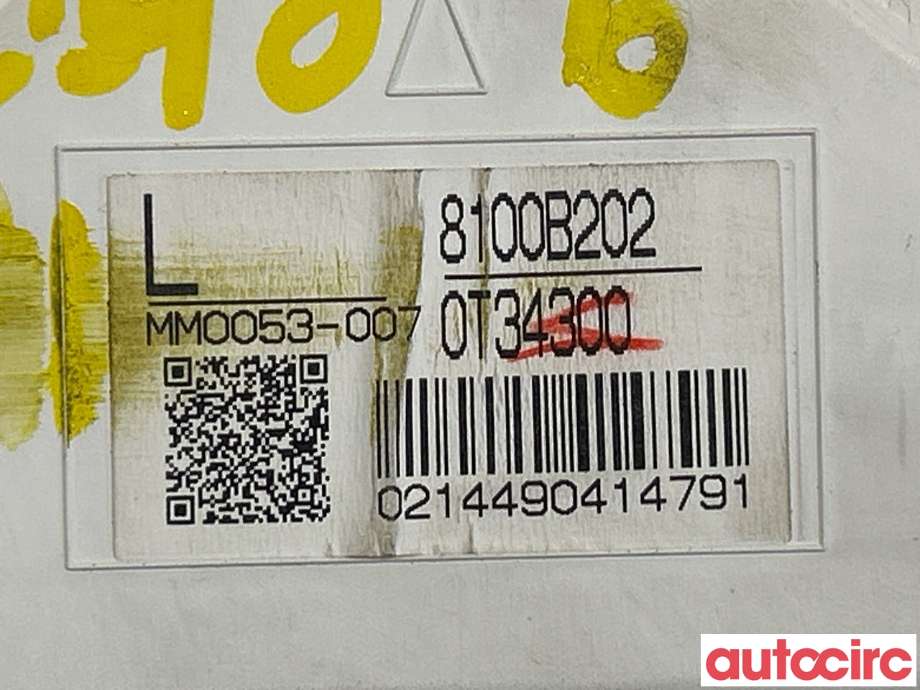 Instrumentpanel til Mitsubishi Outlander 2010-2012 (Type II, Fase 2)  (MITSUBISHI|8100B202|)