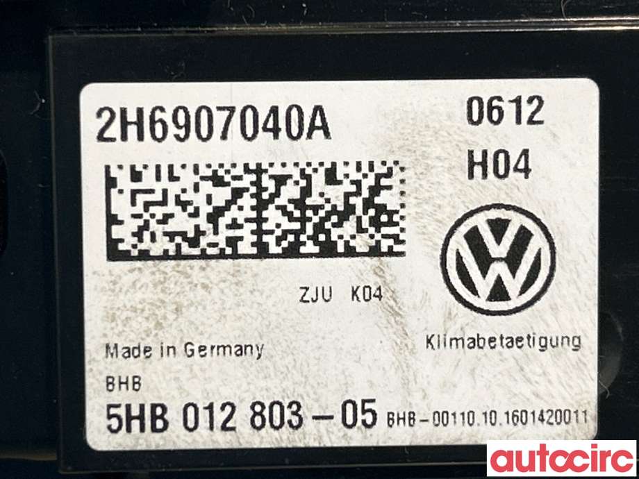 Varmeapparat betjening til VW Amarok 2016-2022 (Type I, Fase 2) (VOLKSWAGEN|2H6907040B||2H6907040A)