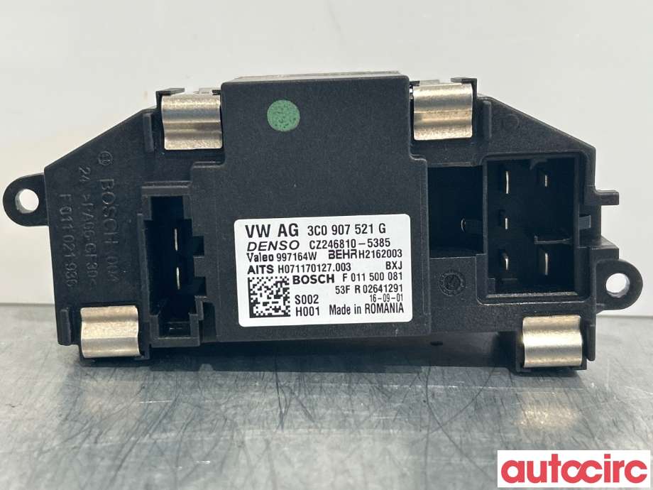 Varmeapparat motstand til VW Amarok 2016-2022 (Type I, Fase 2) (VOLKSWAGEN|3C0907521G|)
