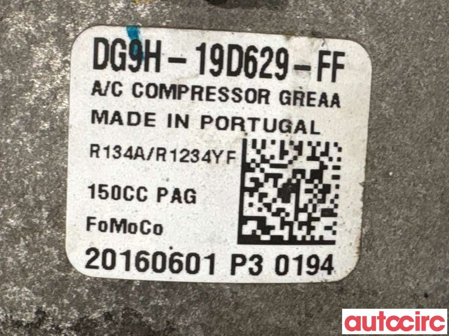 Aircondition kompressor til Ford Mondeo 2014-2019 (Type V, Fase 1) (2480053|20160601|)