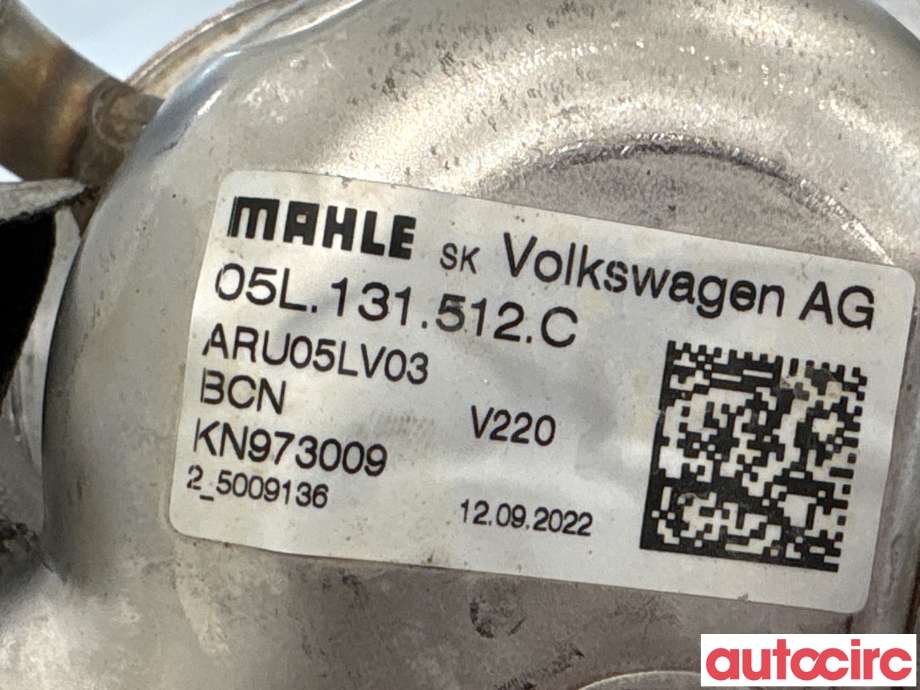EGR-kjøler til VW Caddy 2020-->> (Type IV)  (VOLKSWAGEN|05L131512C|ARU05LV03)