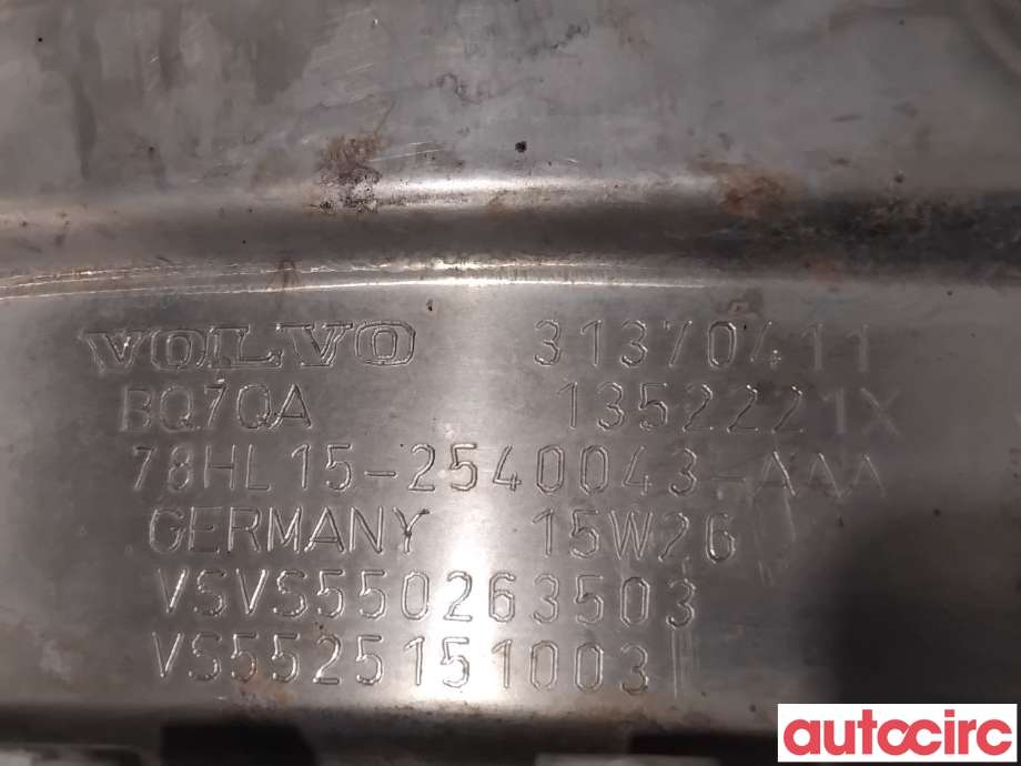 Partikkelfilter til Volvo V60/V60 CC 2013-2018 (Type I, Fase 2) (VOLVO|36012596|78HL15-2540043-AAA|31370411)