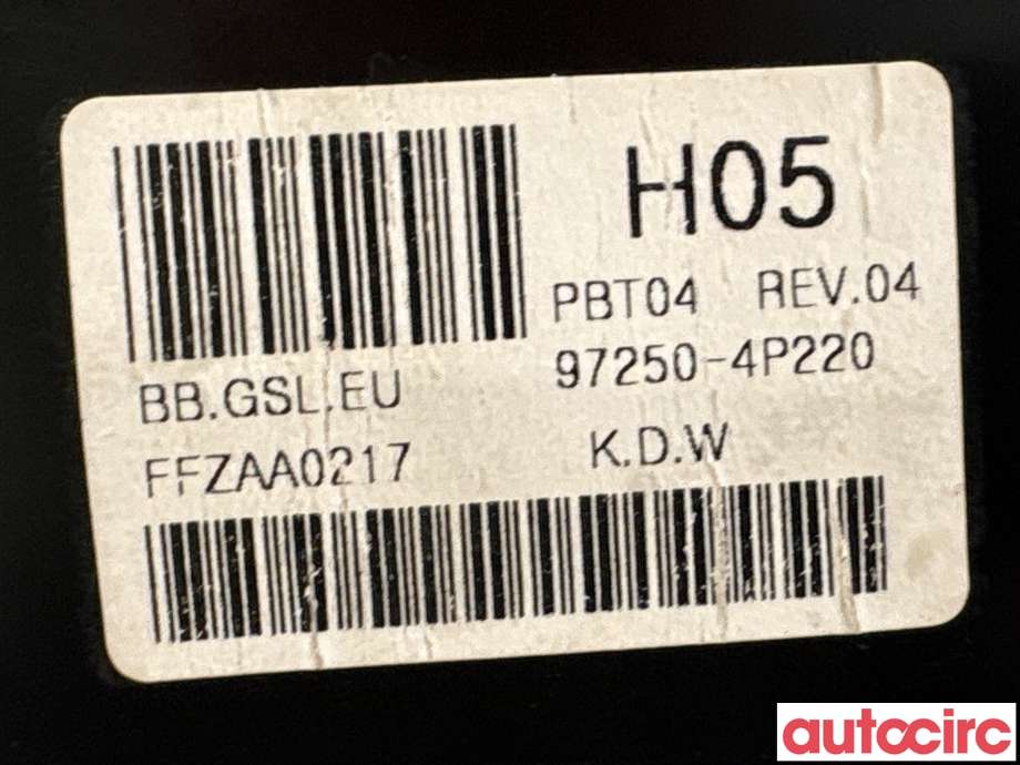 Varmeapparat betjening til Hyundai i20 2009-2014 (Type I) (HYUNDAI|972504P220UX||97250-4P220)
