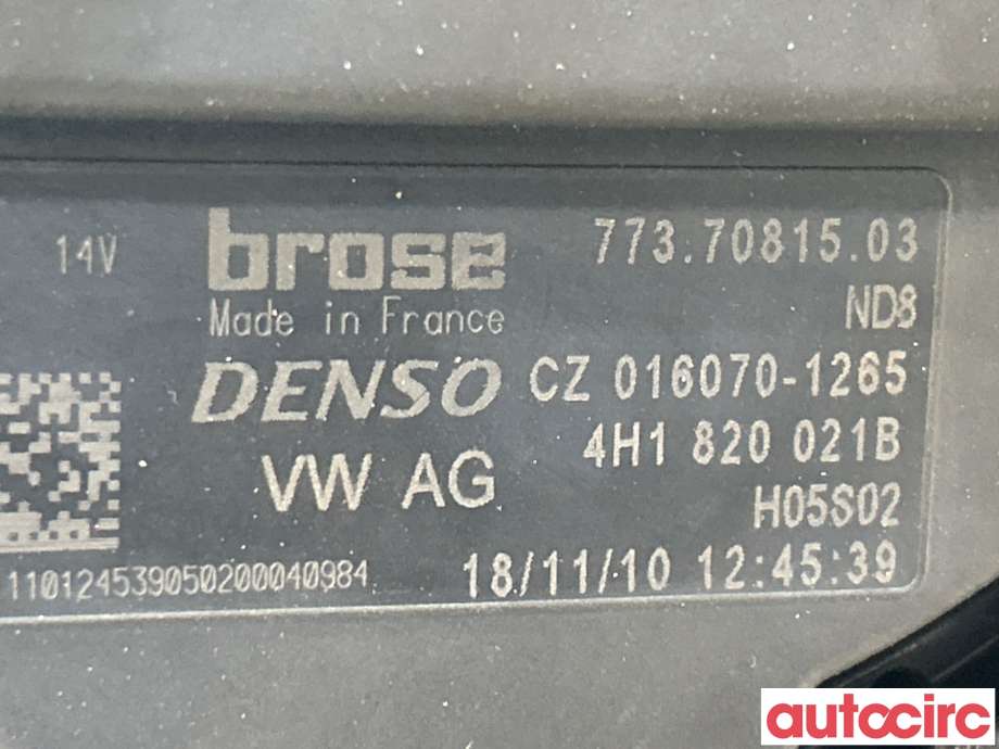 Varmeapparat motor til Audi A8 2010-2013 (Type III, Fase 1)  (AUDI|4H1820021C||4H1820021B)