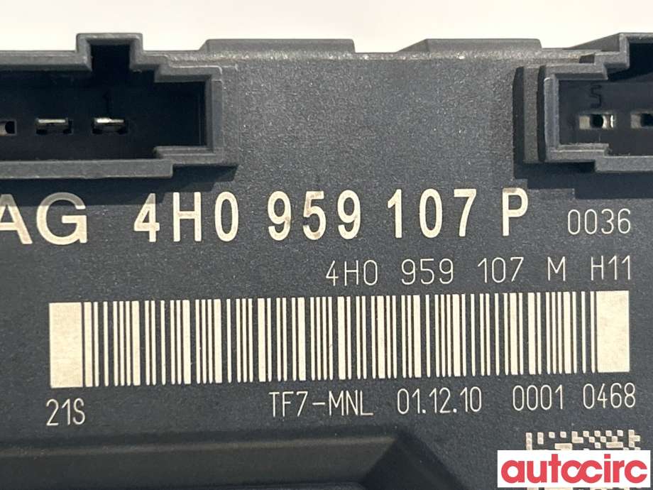 Styreenhet elektrisk bakluke til Audi A8 2010-2013 (Type III, Fase 1)  (AUDI|4H0959107R||4H0959107P)