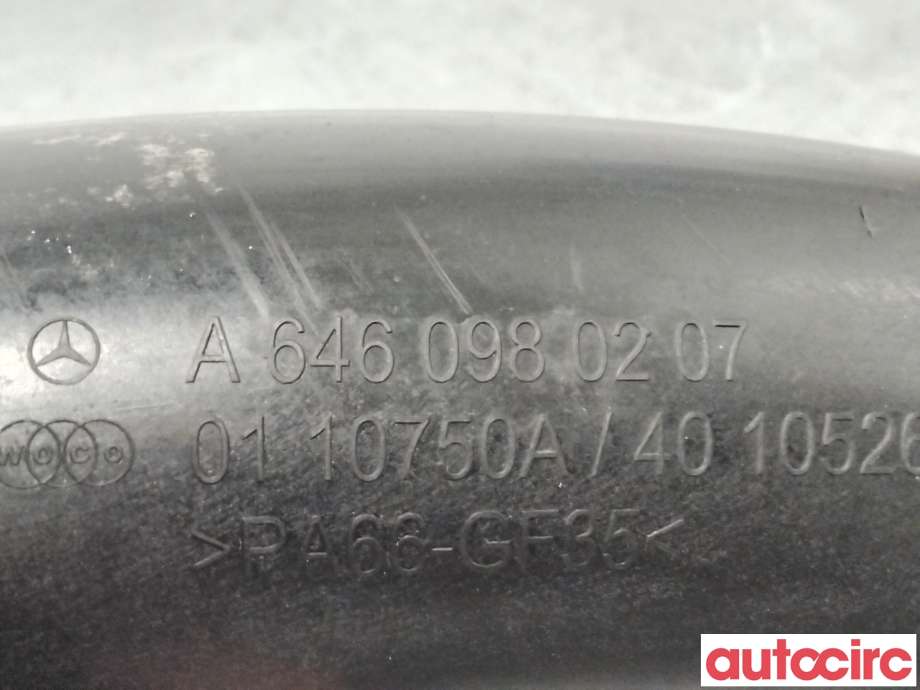 Turbo rør til Mercedes E-Klasse 2006-2009 (Fase 2) (W211) (W211) (MERCEDES|A6460980207|)
