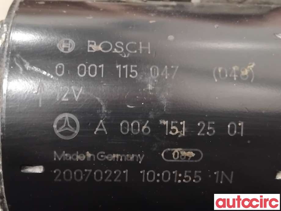 Starter diesel til Mercedes E-Klasse 2006-2009 (Fase 2) (W211) (W211) (MERCEDES|A0061512501|0001115047)