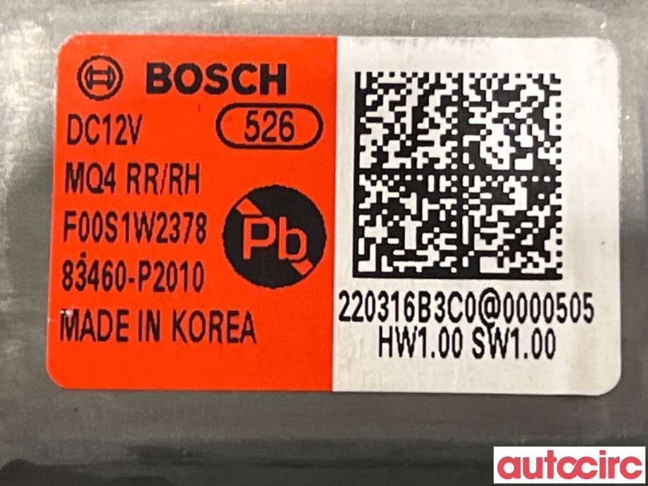 Ruteheis høyre bak til Kia Sorento 2016-->> Type III  (KIA|83460P2010|F00S1W2378|83460-P2010)