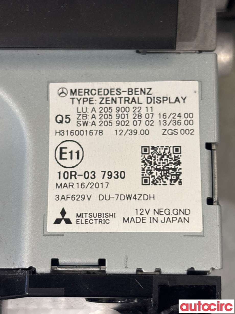 Instrument kjørecomputer til Mercedes GLC 2015-2022 (X253) (X253) (MERCEDES|A2059002211|)