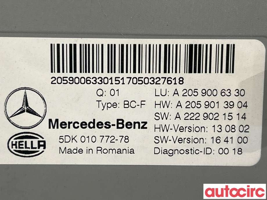 Styreenhet diverse til Mercedes GLC 2015-2022 (X253) (X253) (MERCEDES|A2059006330|)