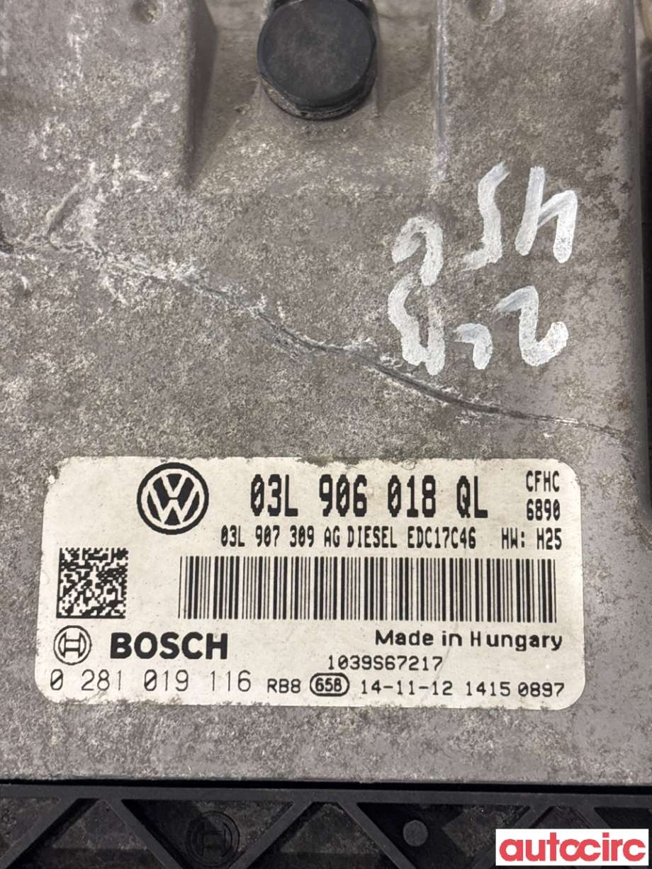 Styreenhet motor til Škoda Yeti 2014-2017 (Fase 2) (SKODA|03L906018QL|0281019116)