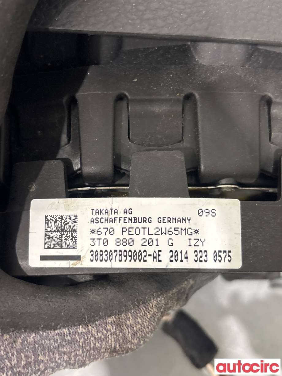 Airbag rattpute til Škoda Yeti 2014-2017 (Fase 2)  (SKODA|3V0880201AC||3T0880201G)