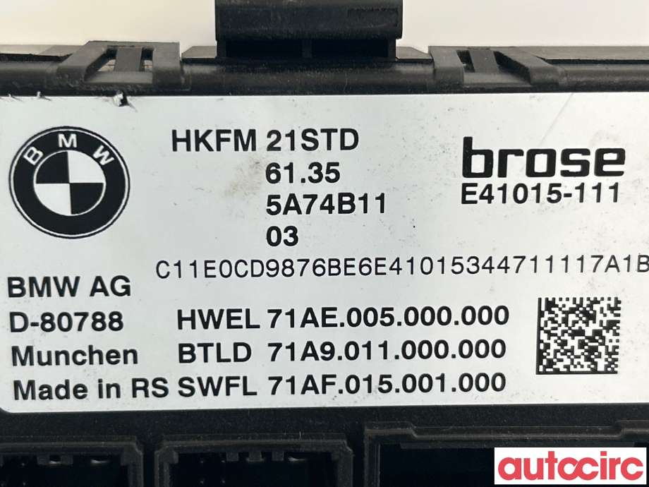 Styreenhet elektrisk bakluke til BMW X1 2022-->> (U11) (U11) (BMW|61355B69211||61355A74B11)