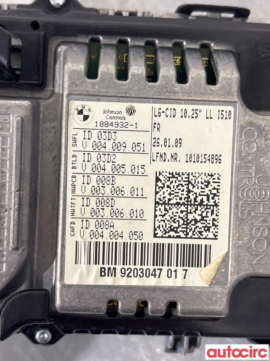 Multimedia display (MCU - Media Controller Unit) til BMW 7-Serie 2009-2015 (F01/F02/F03/F04) (F01/F02/F03/F04) (BMW|65509268711||9203047)