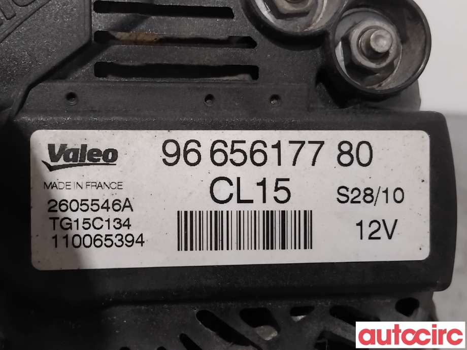Dynamo til Peugeot Partner 2008-2015 (Type II, Fase 1)  (PEUGEOT|5702K9|TG15C134|9665617780)