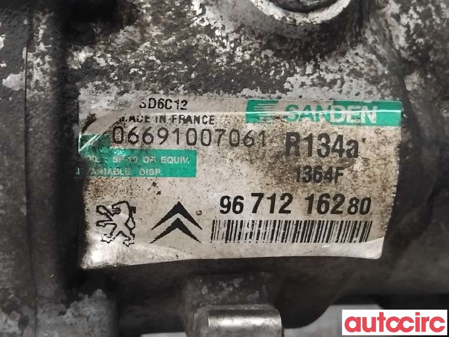 Aircondition kompressor til Peugeot Partner 2008-2015 (Type II, Fase 1)  (PEUGEOT|648701|SD6C121364|1671553680)