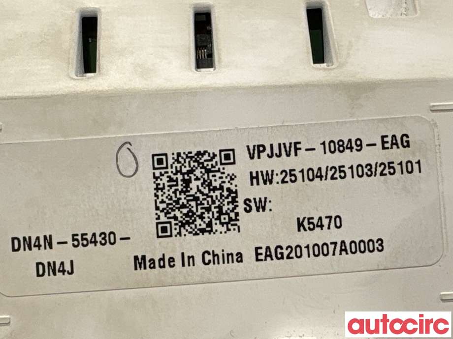 Instrumentpanel til Mazda MX-30 2020-->>  (MAZDA|DN4N-55-430|VPJJVF-10849-EAG|DN4N-55430)