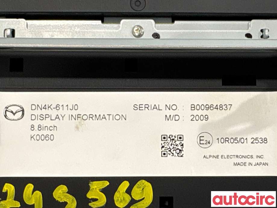 Instrument kjørecomputer til Mazda MX-30 2020-->>  (MAZDA|DN4K-61-1J0C|2009|DN4K-611J0)
