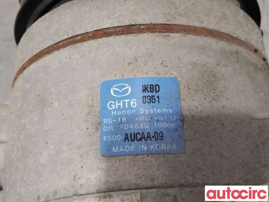 Aircondition kompressor til Mazda 6 2015-2018 (Type III, Fase 2)  (MAZDA|GHT6-61-450A|F500-AUCAA-09|GHT6)