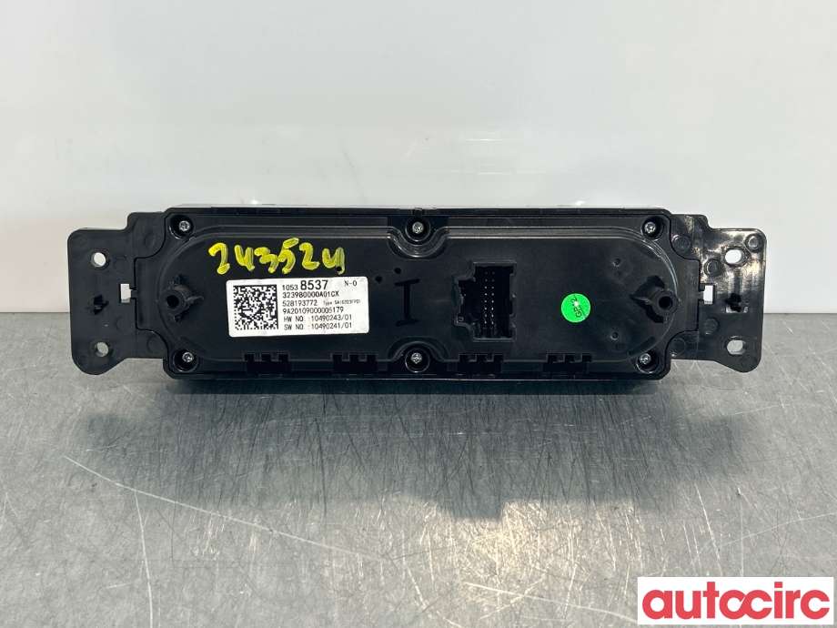 Varmeapparat betjening til MG ZS EV 2019-2021 (Type I, Fase 1)  (MG|10538537|)