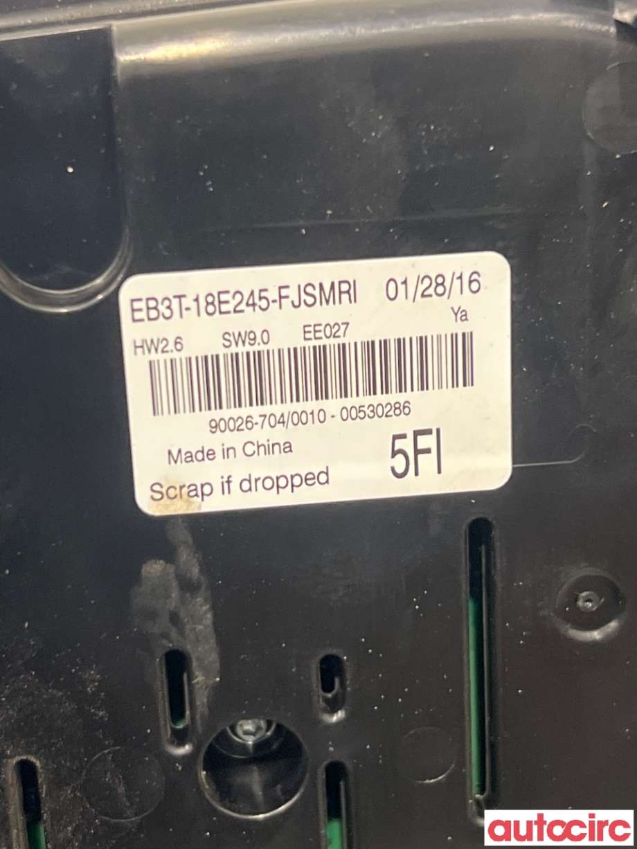 Varmeapparat betjening til Ford Ranger / Ranger Raptor 2015-2022 (FORD|2306714||EB3T-18E245-FJSMRI)