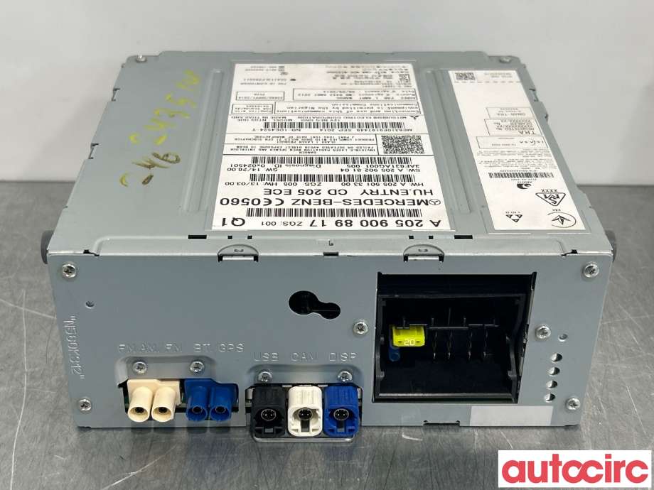 Bilstereo navigasjon til Mercedes C-Klasse 2014-2018 (Fase 1) (W205) (W205) (MERCEDES|A2059000241||A2059008917)