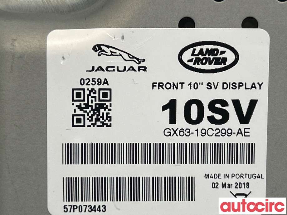 Multimedia display (MCU - Media Controller Unit) til Land Rover Discovery 2017-->> (Type V)  (LAND-ROVER|LR112397||GX6319C299AE)