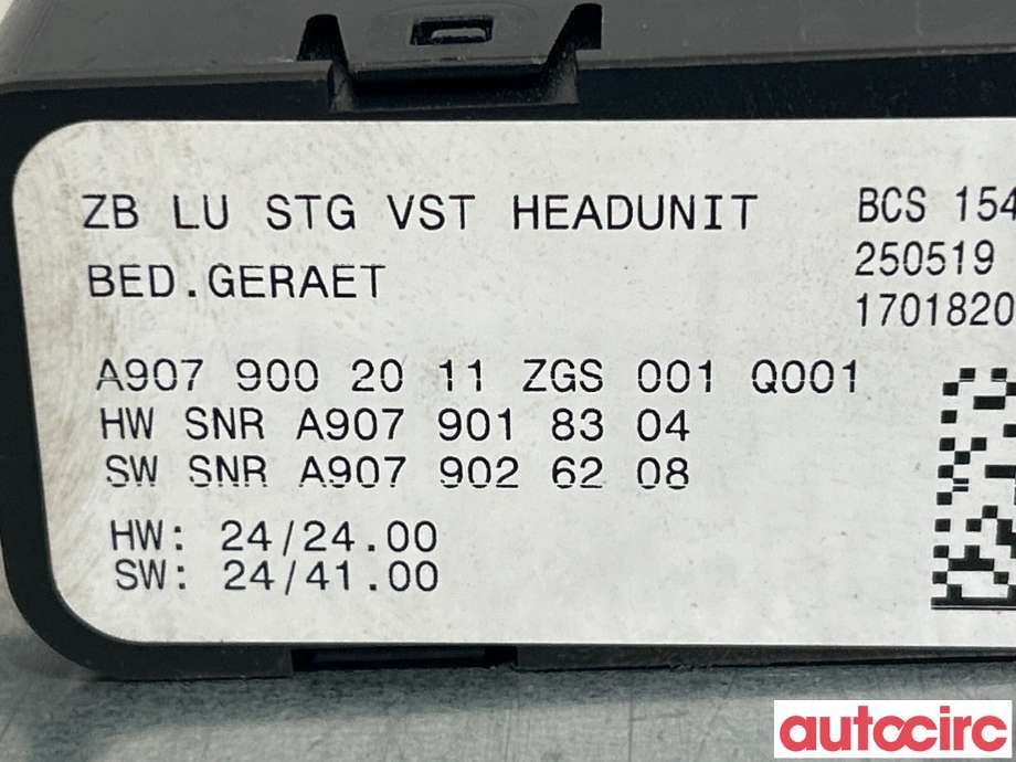 Bryter diverse til Mercedes Vito/Viano 2010-2014 (Fase 2) (W639) (W639) (MERCEDES|A9079002011|)