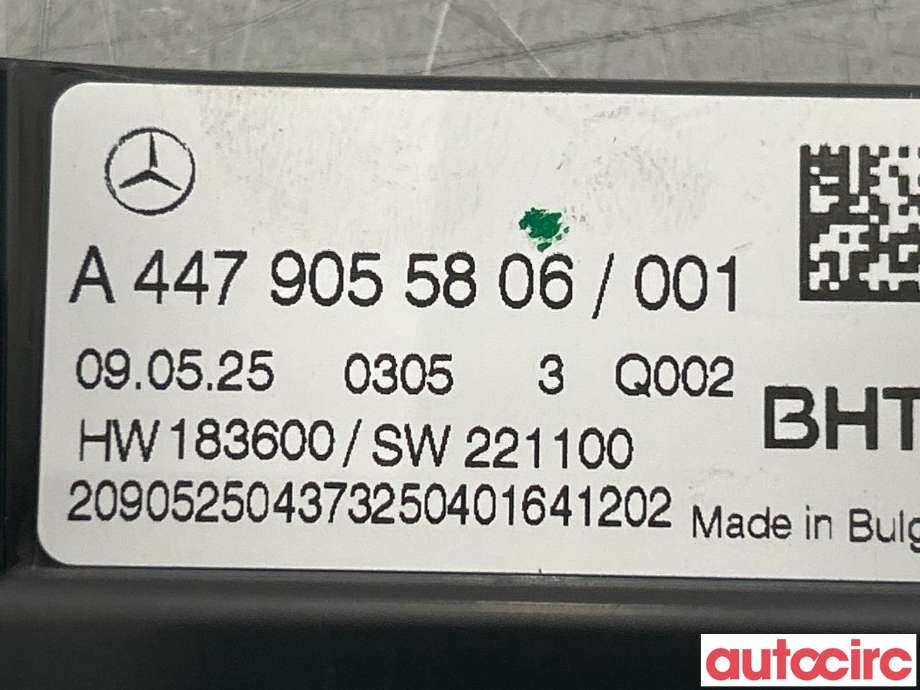 Varmeapparat betjening til Mercedes Vito/Viano 2010-2014 (Fase 2) (W639) (W639) (MERCEDES|A4479055806|)