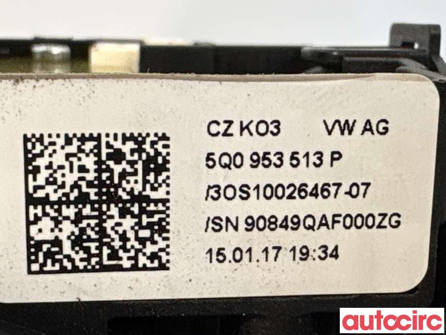 Bryter combi til VW Golf VII 2017-2020 (Fase 2) (VOLKSWAGEN|5Q0953513P|)