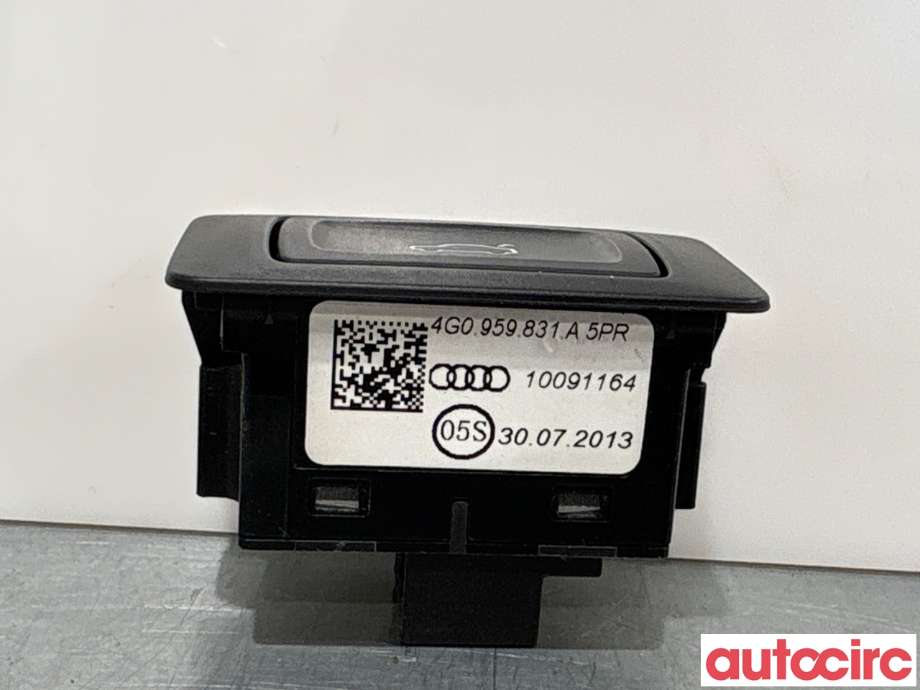 Bryter baklukeåpner til Audi A7 2010-2014 (Type I, Fase 1)  (4G0959831A|10091164|)