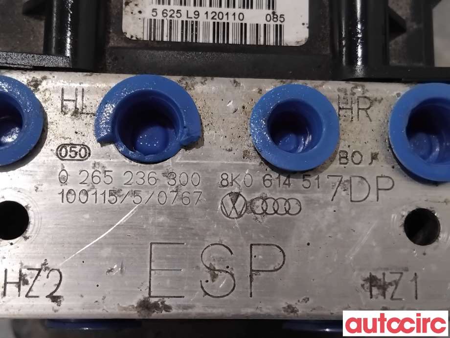 ABS sentral til Audi A4 2007-2014 (Type IV) (B8) (B8) (AUDI|8K0614517DR|0265236300|8K0614517EK)