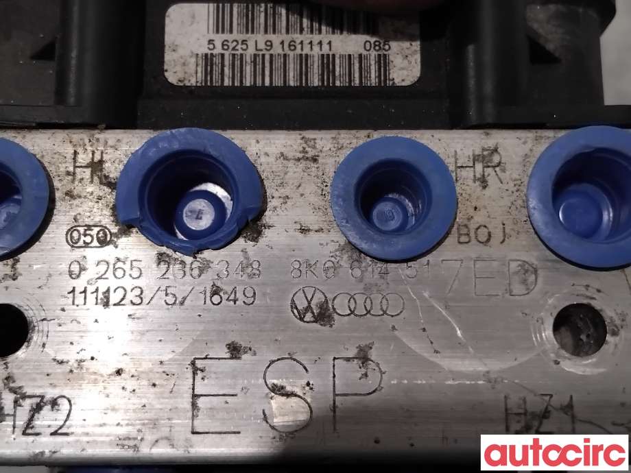 ABS sentral til Audi A4 2007-2014 (Type IV) (B8) (B8) (AUDI|8K0614517EF|0265236348|8K0614517EK)