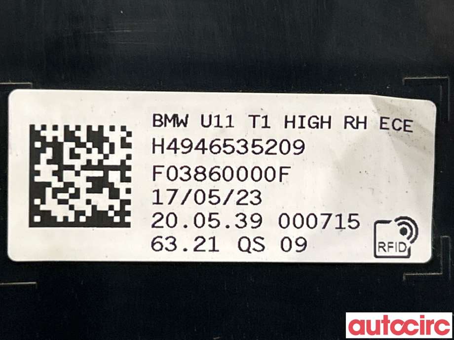 Baklykt høyre til BMW X1 2022-->> (U11) (U11) (63219465352|)