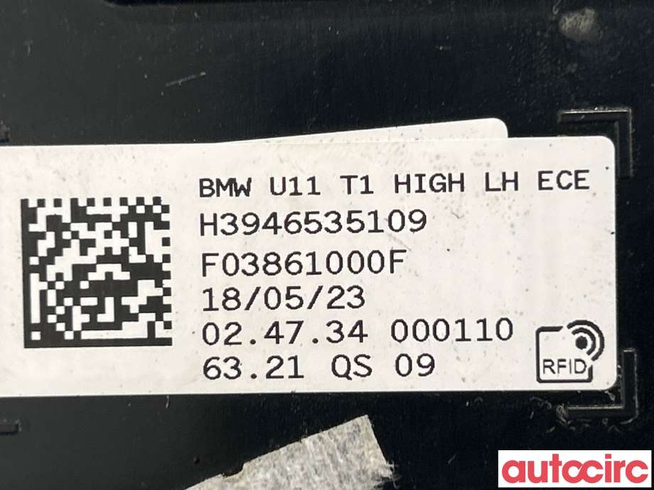 Baklykt venstre til BMW X1 2022-->> (U11) (U11) (BMW|63219465351||H3946535109)