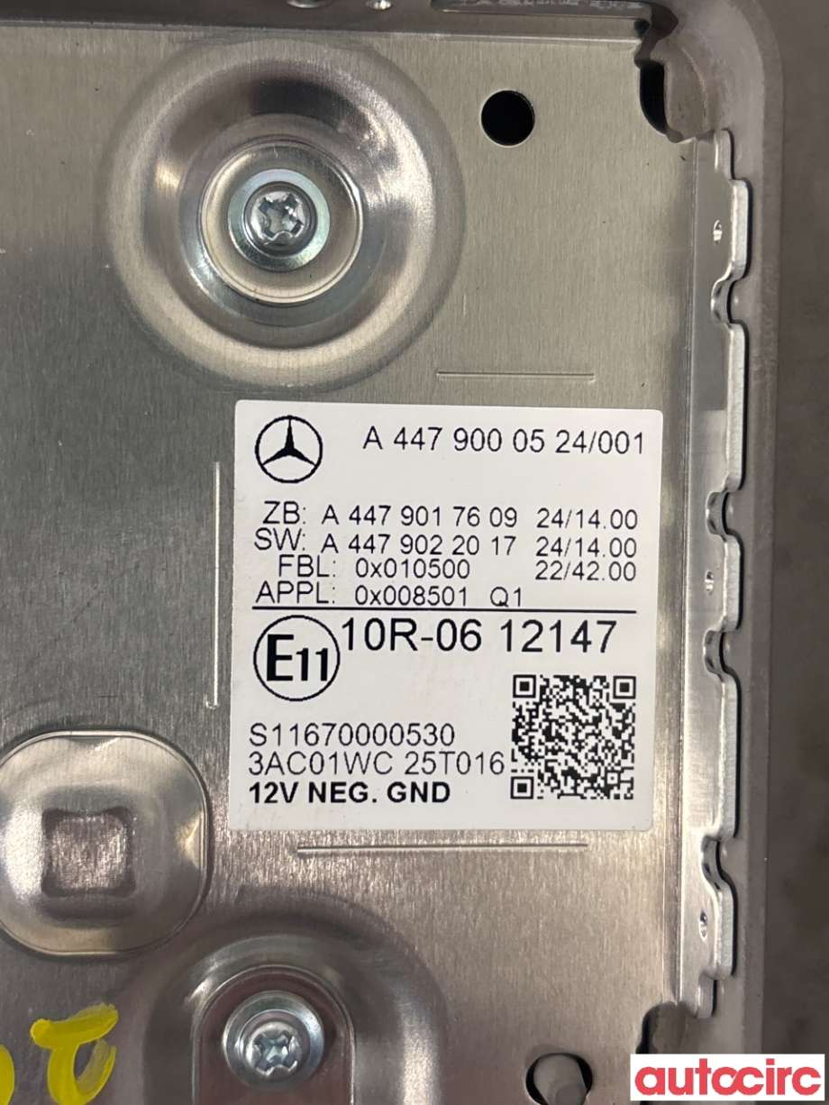 Instrument kjørecomputer til Mercedes Vito/Viano 2010-2014 (Fase 2) (W639) (W639) (MERCEDES|A4479001125||A4479000524)