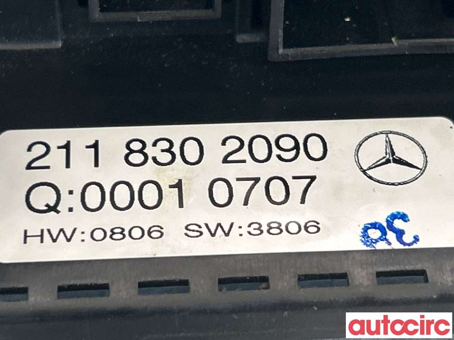 Varmeapparat betjening til Mercedes E-Klasse 2006-2009 (Fase 2) (W211) (W211) (MERCEDES|A2118301590||2118302090)