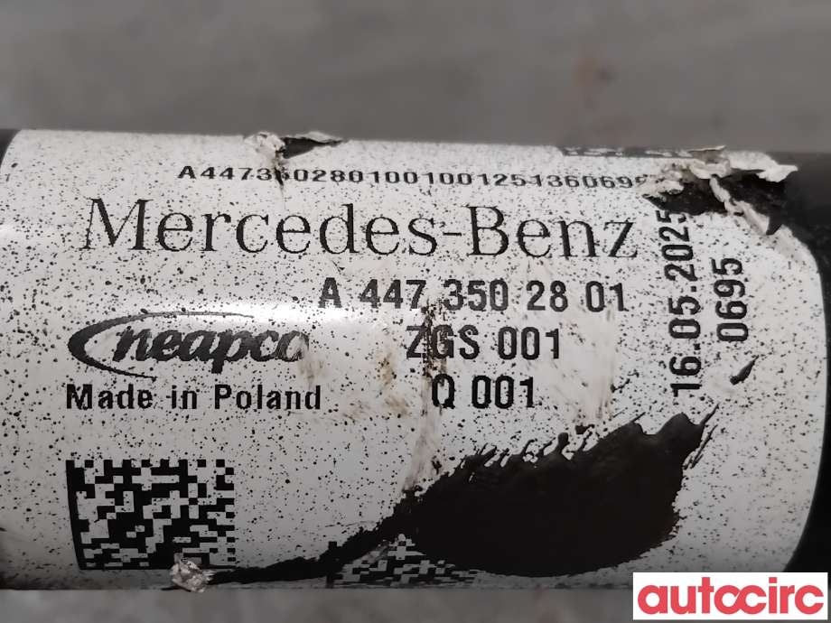 Drivaksel høyre bak til Mercedes Vito/Viano 2010-2014 (Fase 2) (W639) (W639) (MERCEDES|A4473502801|)