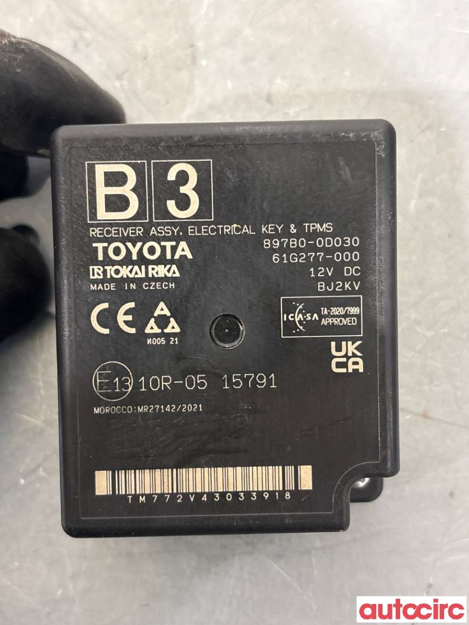 Styreenhet nøkkelfri/keyless til Toyota Yaris 2020-->> (Type IV) (TOYOTA|897B00D030|61G277-000|897B0-0D030)