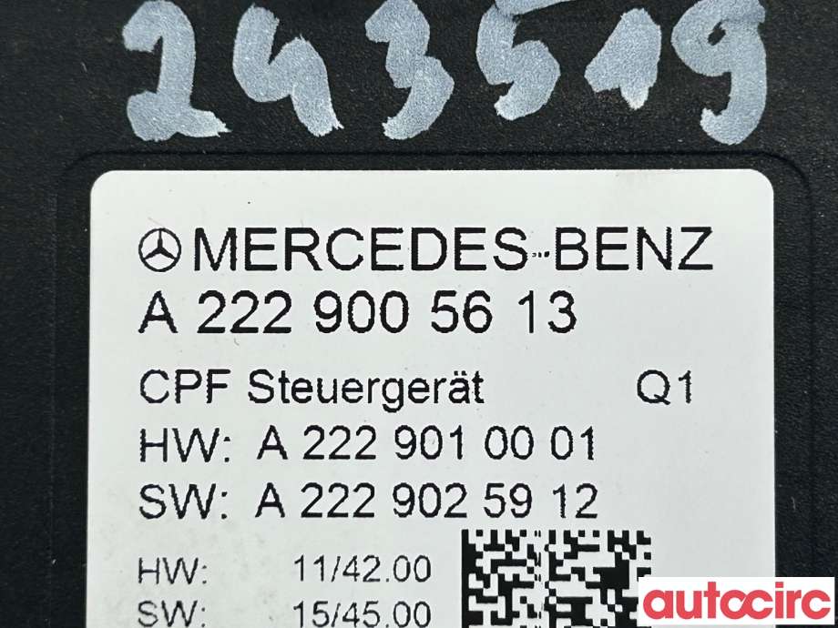 Styreenhet diverse til Mercedes GLC 2015-2022 (X253) (X253) (MERCEDES|A2229005613|)