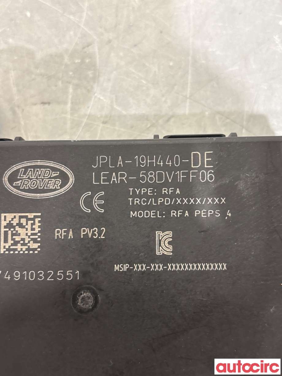 Styreenhet nøkkelfri/keyless til Land Rover Discovery 2017-->> (Type V) (LAND-ROVER|LR099141||JPLA19H440DE)
