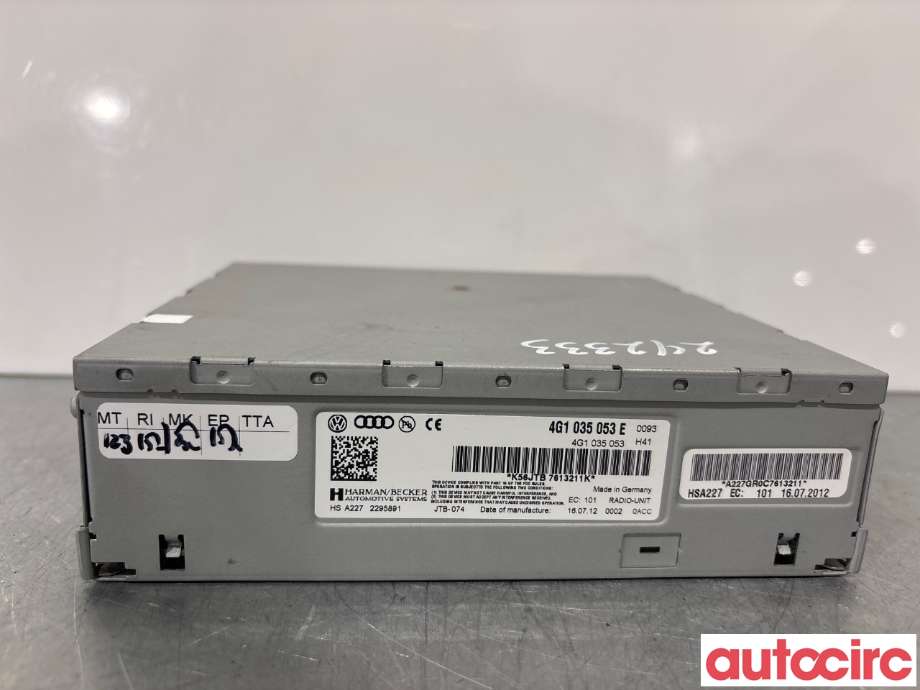 Bilstereo til Audi A6, Allroad 2012-2014 (Type III, Fase 1) (C7) (C7) (AUDI|4G1035053E|)