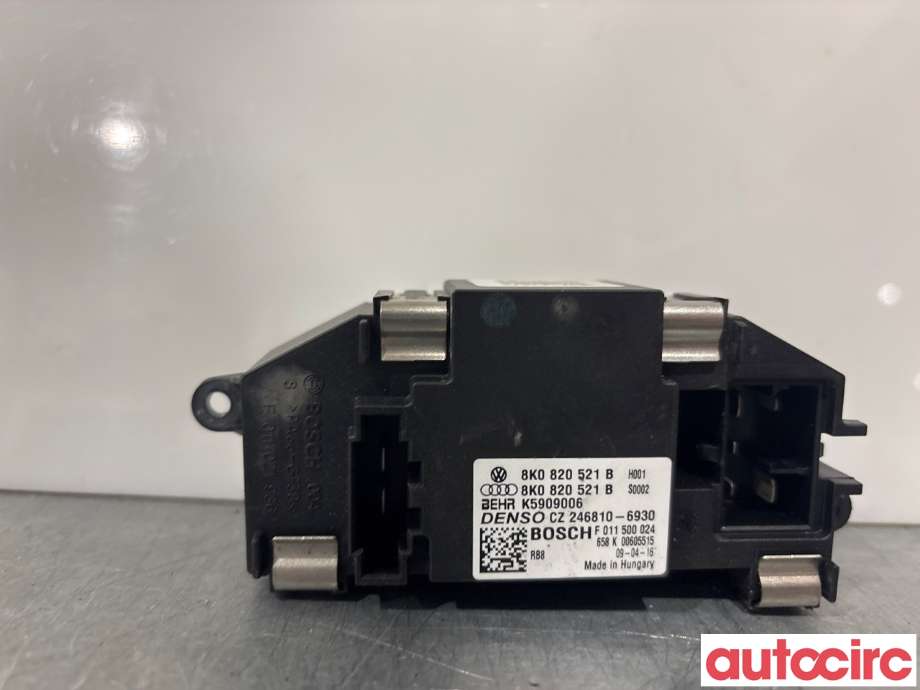 Varmeapparat motstand til Audi Q5 2008-2012 (Type I, Fase 1) (AUDI|8K0820521B|F011500024)