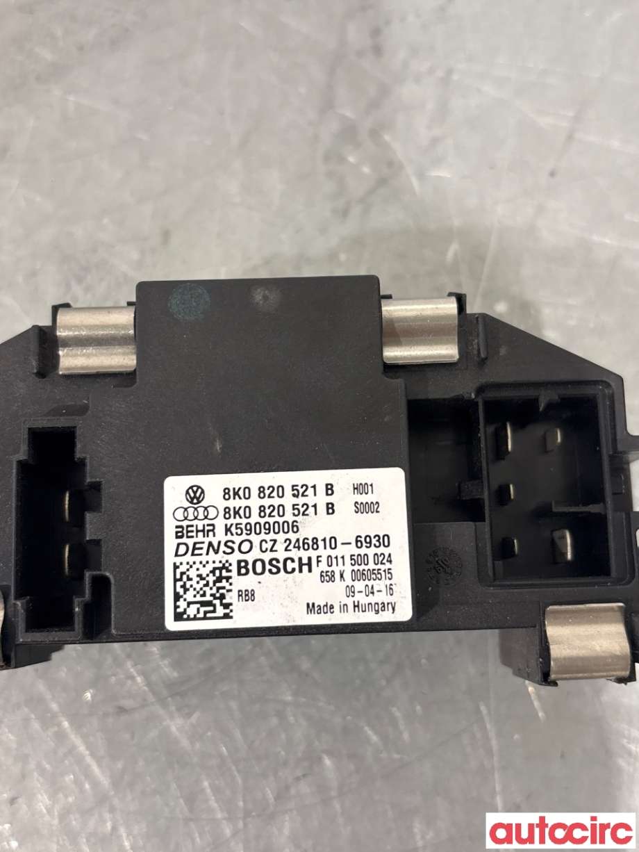 Varmeapparat motstand til Audi Q5 2008-2012 (Type I, Fase 1) (AUDI|8K0820521B|F011500024)