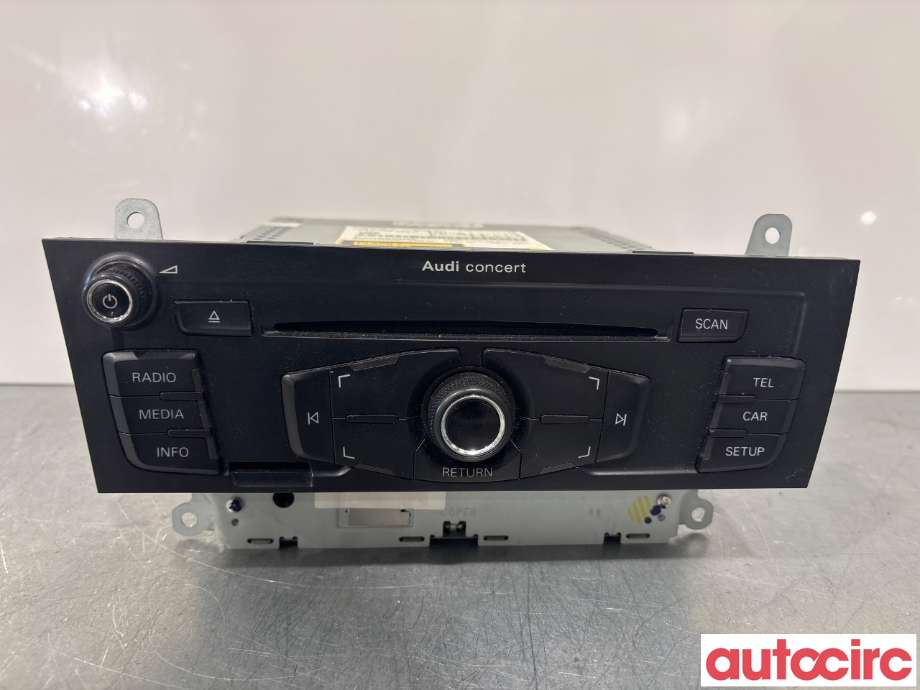Bilstereo til Audi Q5 2008-2012 (Type I, Fase 1) (AUDI|8T1057186PX|CQ-JA1970G|8T1035186P)