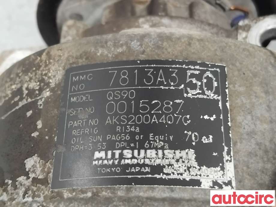 Aircondition kompressor til Mitsubishi Outlander 2010-2012 (Type II, Fase 2)  (MITSUBISHI|7813A401|AKS200A4070|7813A350)