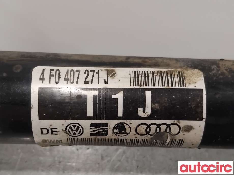 Drivaksel venstre foran til Audi A6, Allroad 2008-2011 (Type II, Fase 2) (C6) (C6) (AUDI|4F0407451X||4F0407271J)